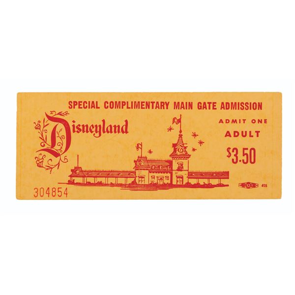A Special Complimentary Disneyland Admission Ticket.