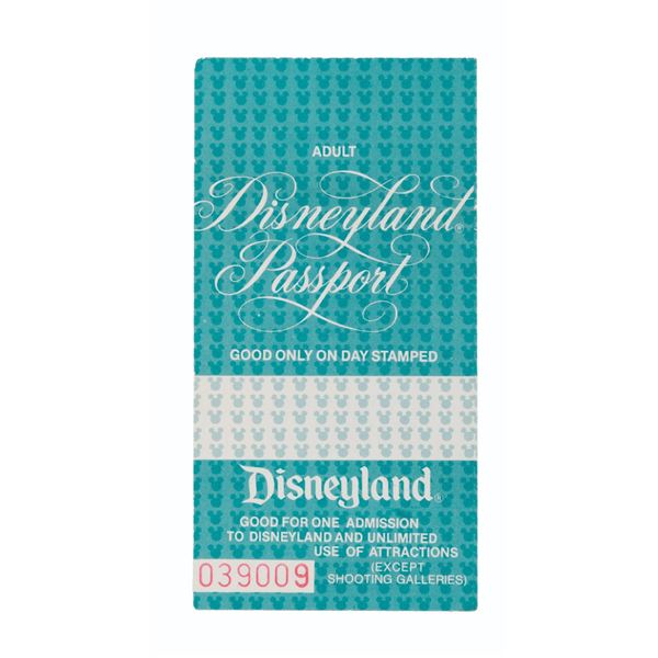 A 1980s Disneyland Passport.