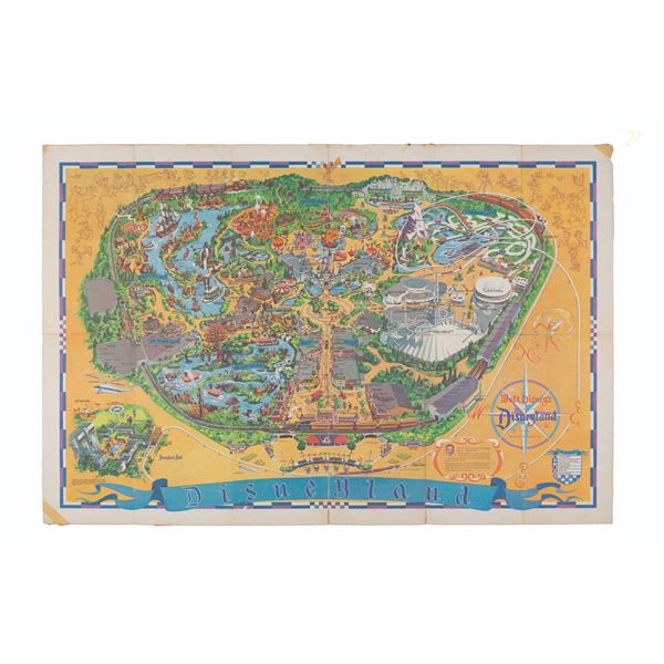 A 1966 Disneyland Souvenir Map.