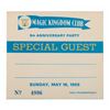 Image 1 : A 1965 Magic Kingdom Club Special Guest Sticker.