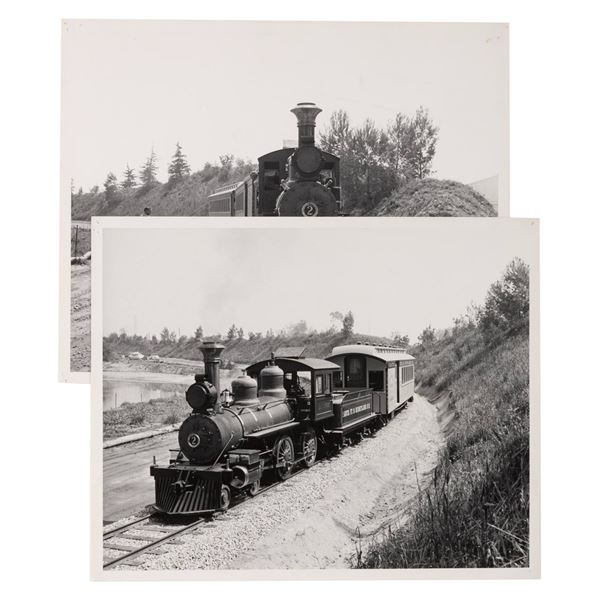 A Pair of Pre-Opening Disneyland Railroad Photos.