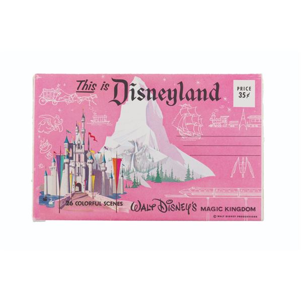 A This is Disneyland Souvenir Accordion Mailer.