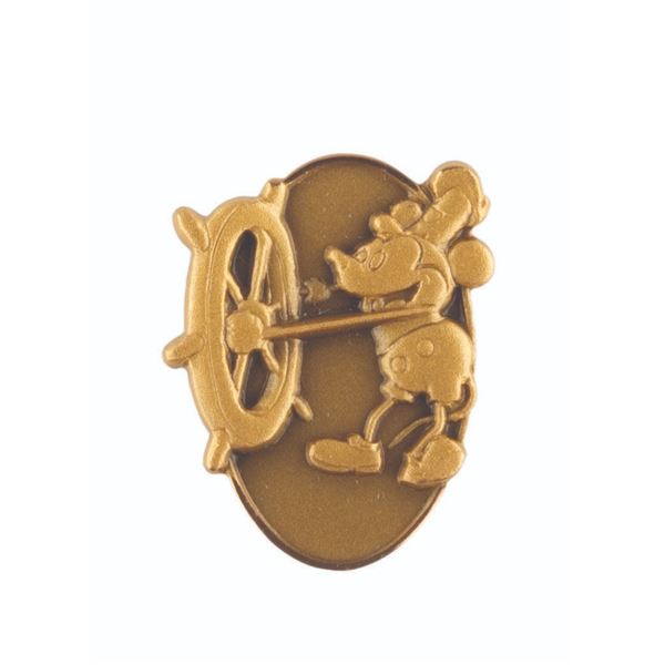 A Disneyland Cast Member One-Year Service Pin.