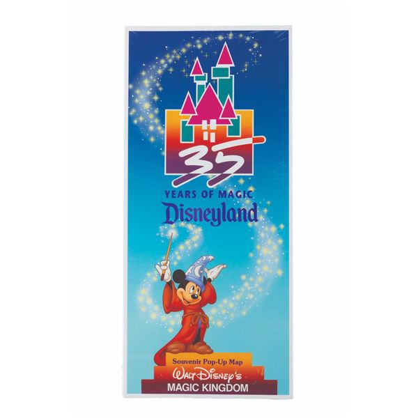 A Disneyland 35 Years of Magic Pop-Up Map.