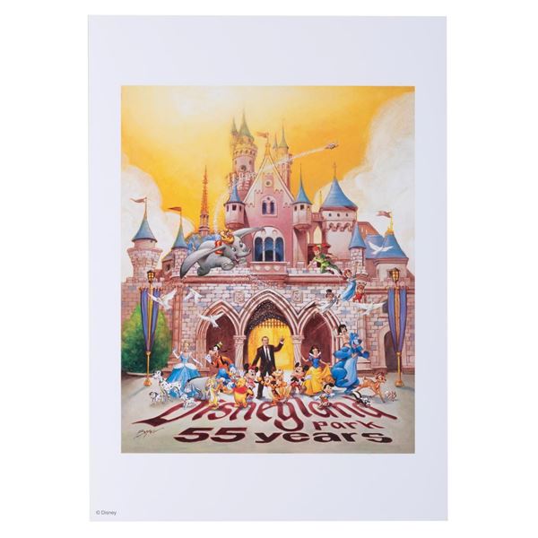 A Disneyland 55 Year Anniversary Charles Boyer Print.