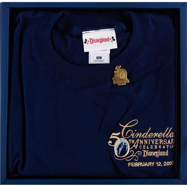 A "Cinderella " 50th Anniversary Shirt & Pin.