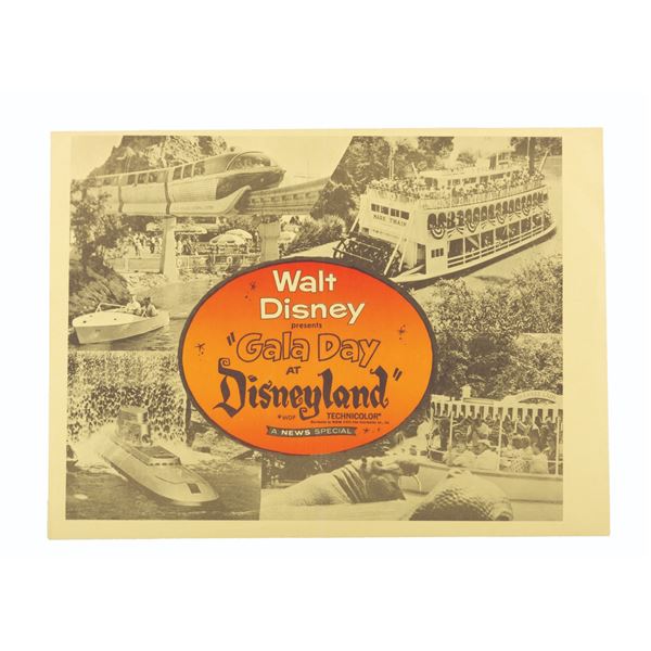 A  "Gala Day at Disneyland " Ad.