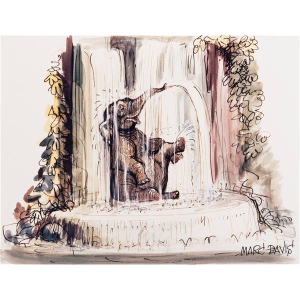 A Marc Davis Signed Jungle Cruise Print.