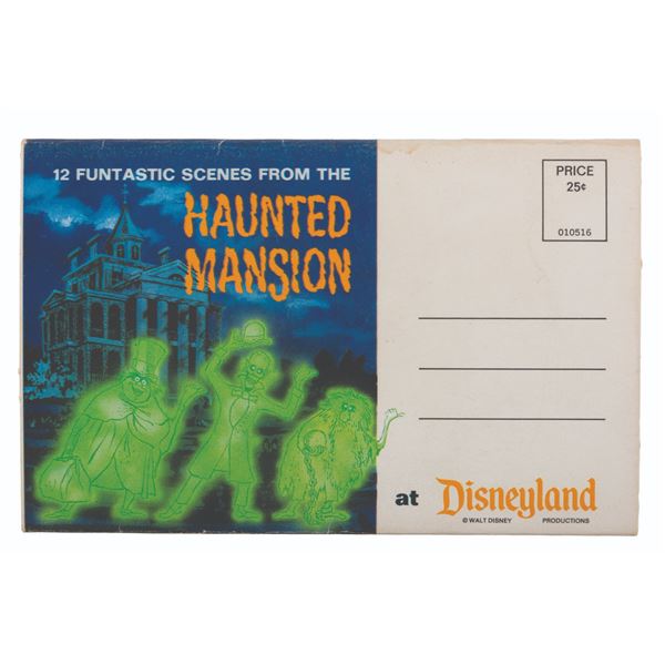 A Haunted Mansion Funtastic Scenes Postcard Set.