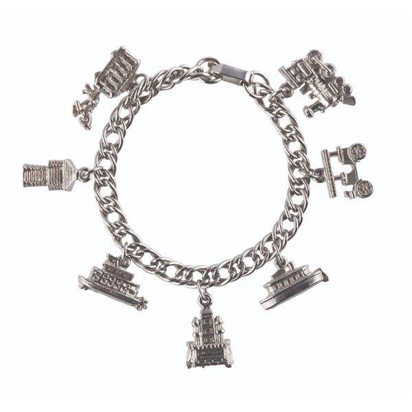 A Disneyland Attractions Charm Bracelet.