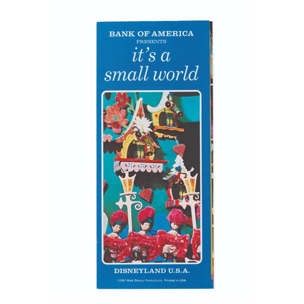 An Early It's a Small World Brochure.