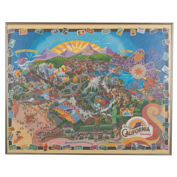 A Disney's California Adventure Map.