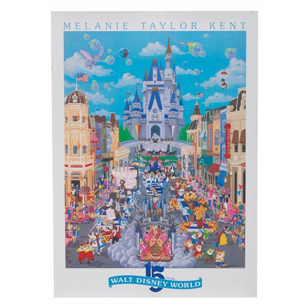 A Walt Disney World 15th Anniversary Poster.