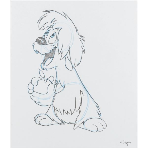 A  "The Black Cauldron " Gurgi Animation-style Drawing.