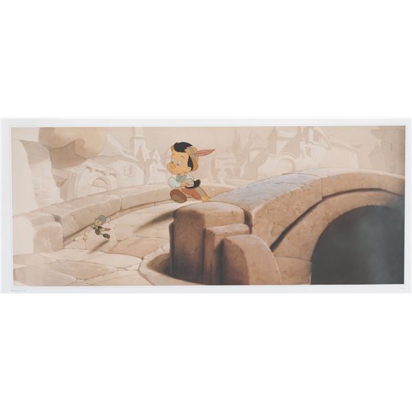 A Disney-MGM Studios "Pinocchio " Poster Print.
