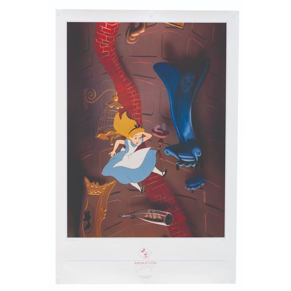 A Disney-MGM Studios "Alice in Wonderland " Poster Print.