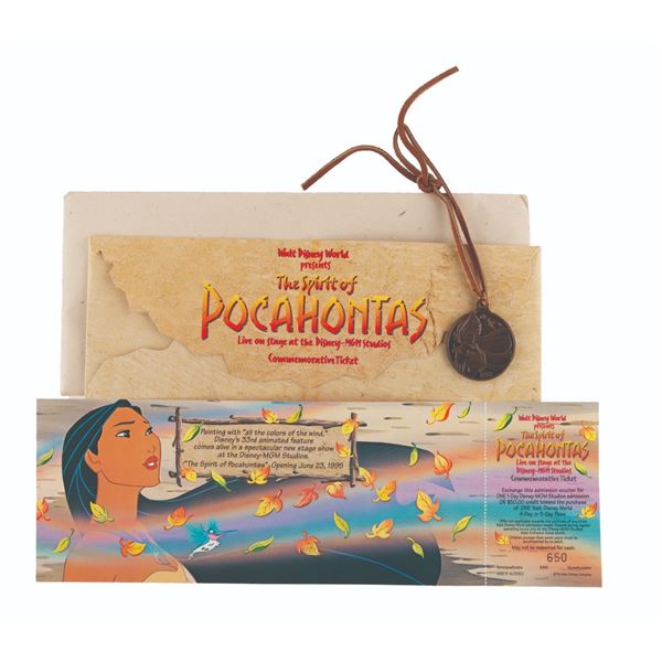A  "The Spirit of Pocahontas " Show Commemorative Ticket.
