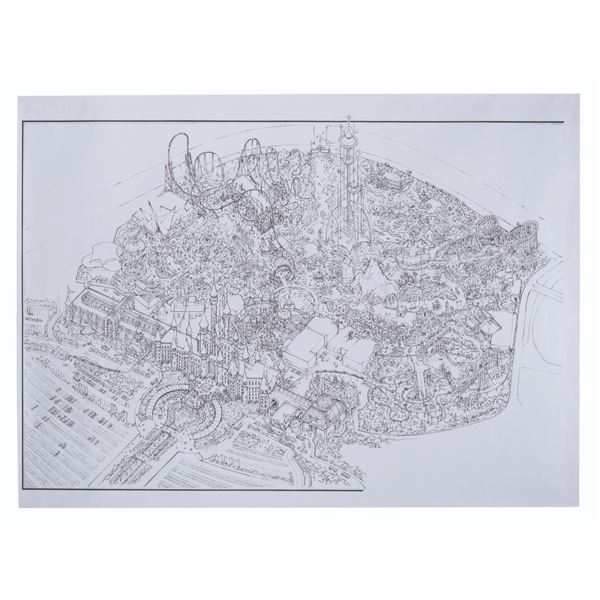 A Hot Go Dreamworld Concept Map Print.