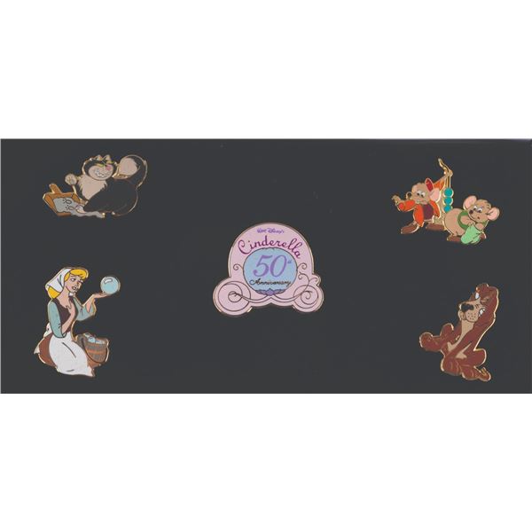 A WDCC  "Cinderella " 50th Anniversary Pin Set.
