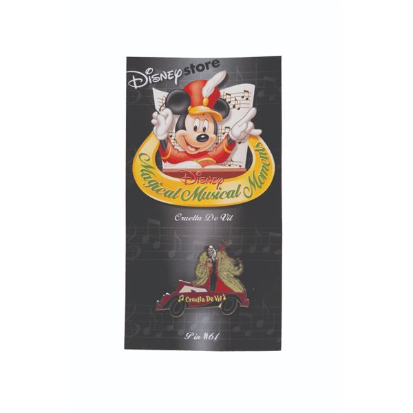 A Magical Musical Moments Cruella de Vil Pin.
