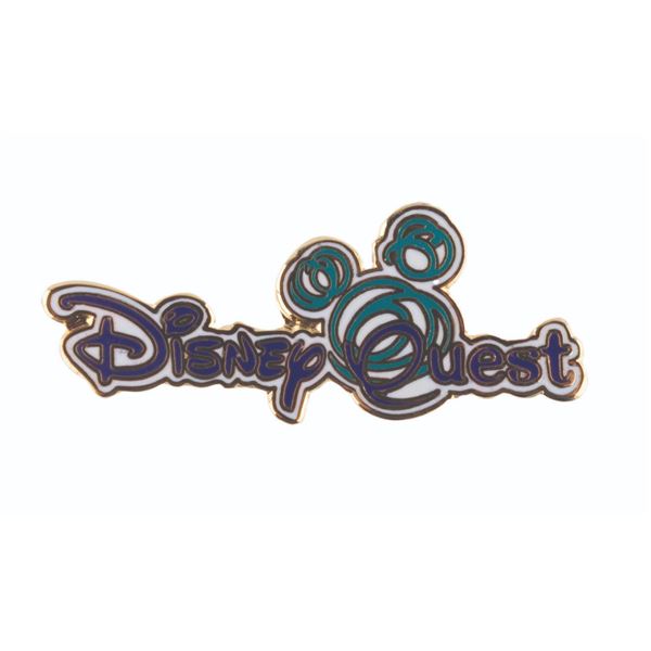 A DisneyQuest Pin.