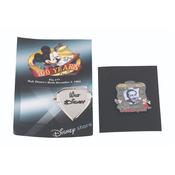 A Pair of 100 Years Disney Pins.