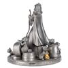 Image 6 : A "Snow White and the Seven Dwarfs " Pewter Figurine Clock.