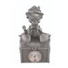 Image 2 : A Pewter Pinocchio Desk Clock.