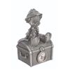 Image 3 : A Pewter Pinocchio Desk Clock.