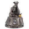 Image 1 : A  "Lady and the Tramp " Pewter Figural Clock.