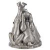 Image 4 : A  "Lady and the Tramp " Pewter Figural Clock.
