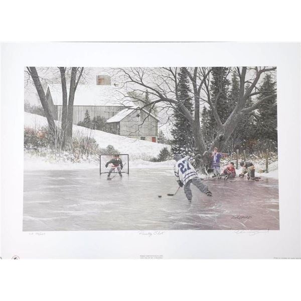 Doug Laird - Litho 'Penalty Shot'/LE. 24x30 Unfram