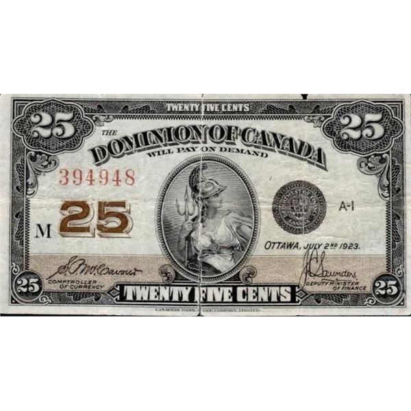 Dominion of Canada 1923 Twenty Five Cents