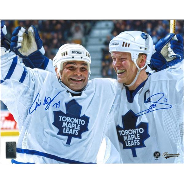 Tie Domi & Mats Sundin Fine Art Giclee Autographed