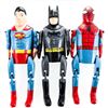 Image 1 : The Dynamic Trio - Hand-Carved Superhero Puppets: