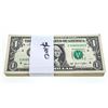 Image 1 : Lot - 100x One Dollar  Federal Reserve Notes  Gree