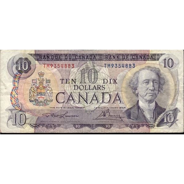 Bank of Canada 1971 Ten Dollars