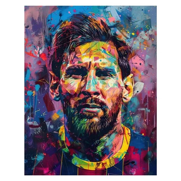 Lionel Messi "El Capitan" 16x20" Fine Art Giclee.