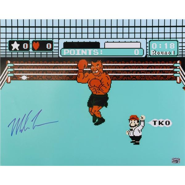 Mike Tyson Signed "Punch-Out!!" 16x20 Photo
