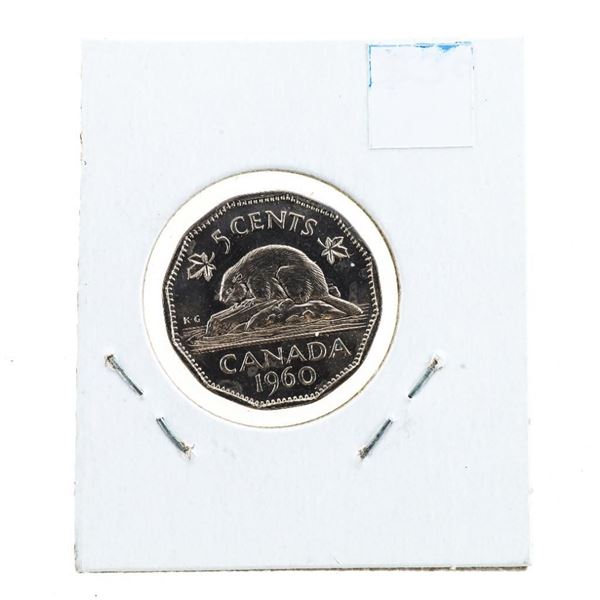 1960 Canada Five Cents PL-66x HC