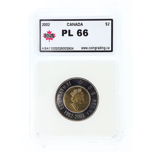 Canada 2002 Two Dollars PL66 KSA sa