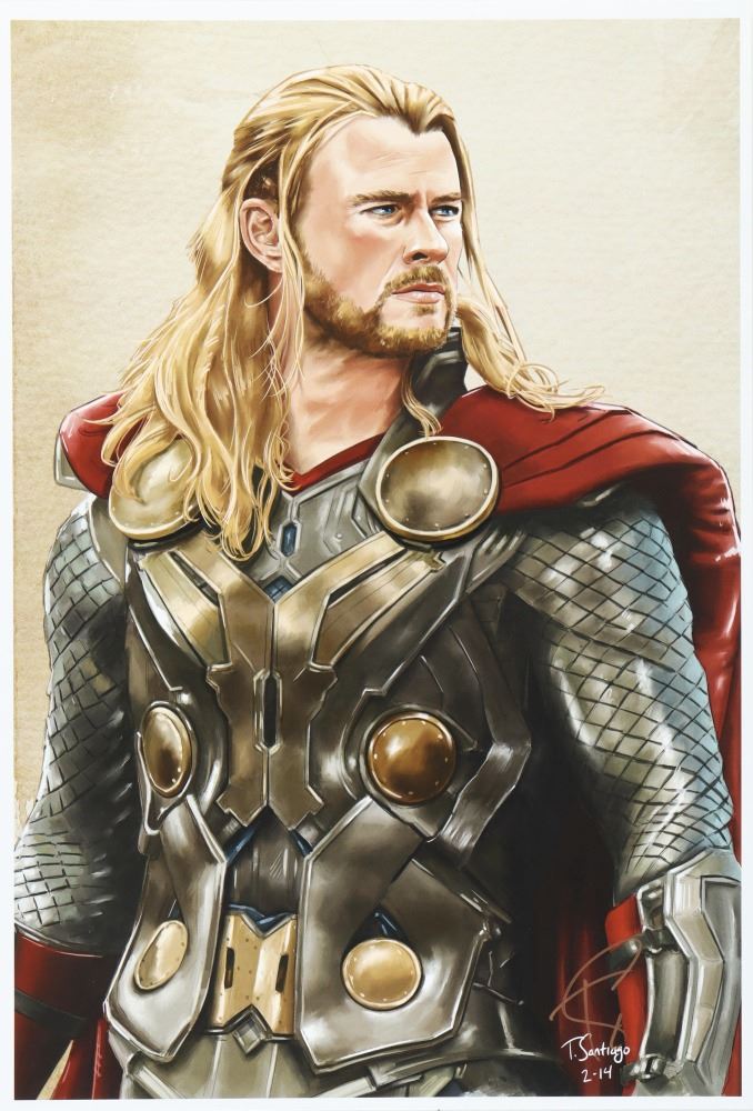 Thor The Avengers - Marvel Comics 13x19 Plate Sign