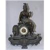 Image 1 : Bronze Clock - Woman Sitting
