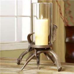 Antler Hurricane Candleholder