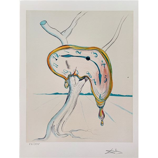 Salvador Dali MELTING CLOCK Facsimile Signed & Numbered Giclee