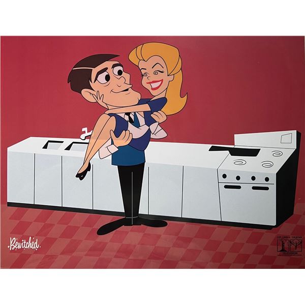 BEWITCHED Sericel Animation Art Cel Samantha & Darrin
