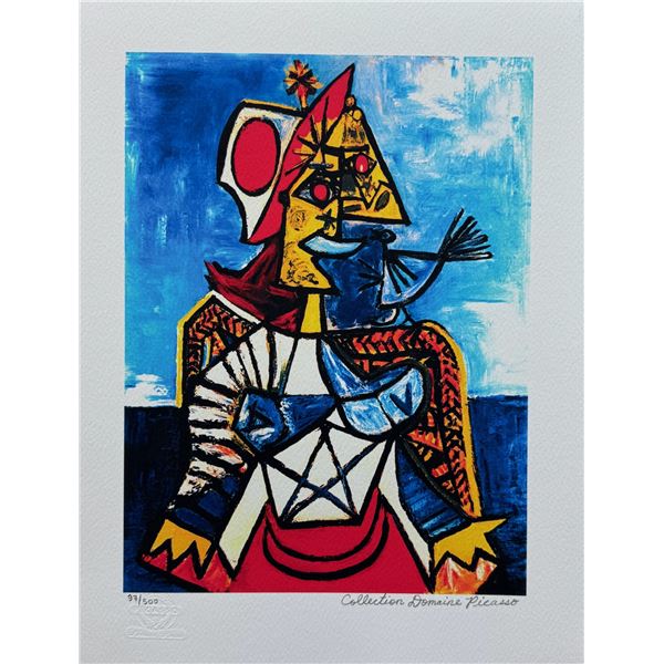Pablo Picasso WOMAN WITH BIRD Estate Signed Limited Edition Giclee