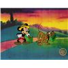 Image 1 : Disney MICKEY MOUSE & PLUTO TAKES A TRIP Sericel Animation Art Cel