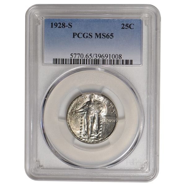 1928-S Standing Liberty Quarter PCGS MS65