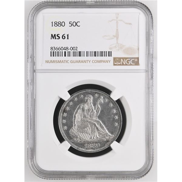 1880 Seated Liberty Half Dollar NGC MS61